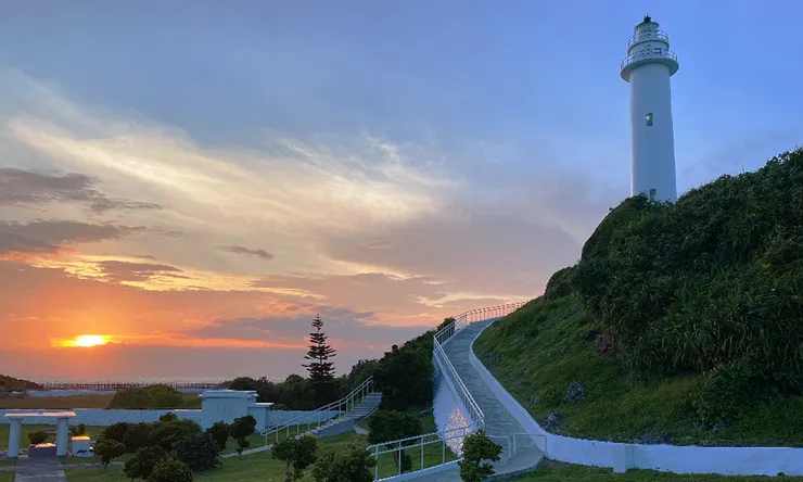 通往綠島燈塔的樓梯