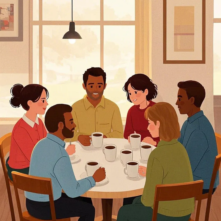 氛圍溫馨，社交支持的溫暖