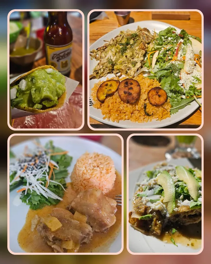 其他不同餐廳的墨西哥食物