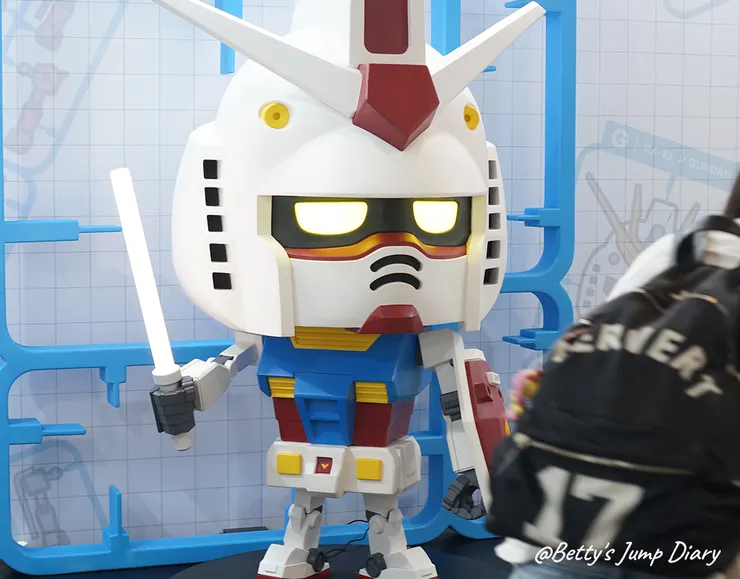 ▲超Q鋼彈模型君/圖片來源:Betty's Jump Diary