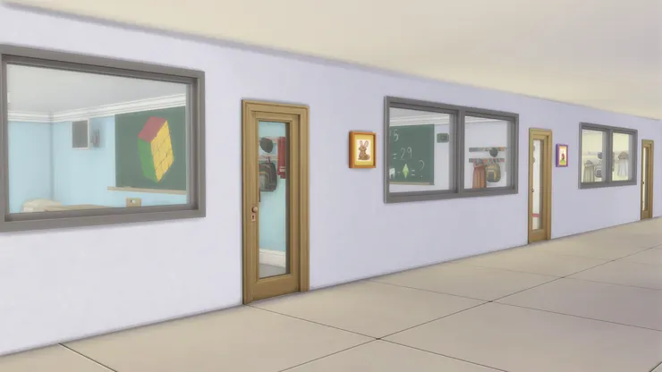 一樓是低級生的課室，就是一、二年級，原因很簡單，就是年紀小的學生走不了太多樓梯，所以幾乎全部學校都會把低級班的課室設在低層。