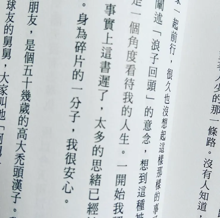 「身為碎片的一分子,我很安心。」