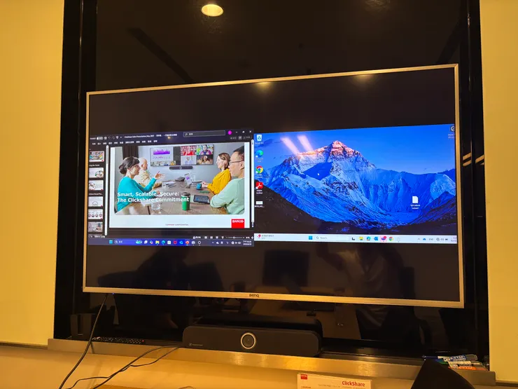 CX30_兩個Button可以同時無線投影兩個與會者的畫面