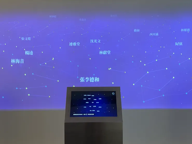 互動裝置─作家星象圖。