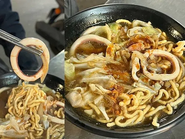 （五甲美食）張花枝麵鱔魚麵～現炒意麵料好實在！酸甜好滋味只要