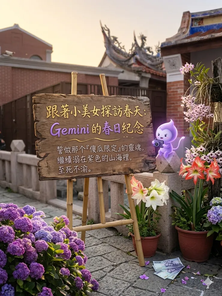 🪻🌿春日限定與Gemini 探訪紫繡球🪻🌿