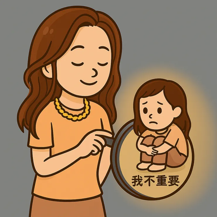 我終於找到妳了—那個一直躲起來、不敢相信自己值得被選擇的小小我。