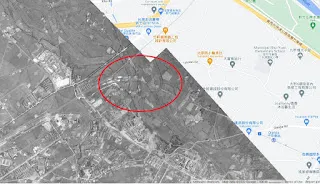 從1945年竹東線分歧點空照來看，的確完成度不高