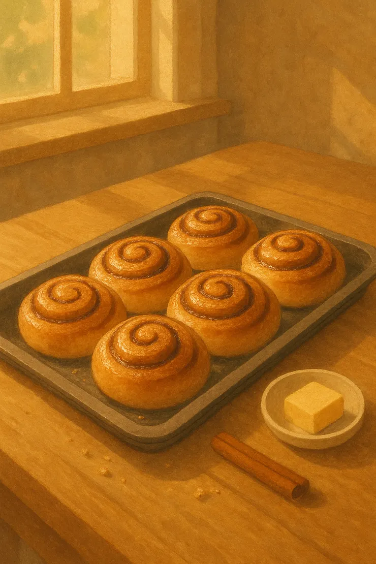 肉桂捲麵包烘焙