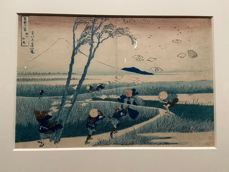 葛飾北齋《富嶽三十六景：駿州江尻》