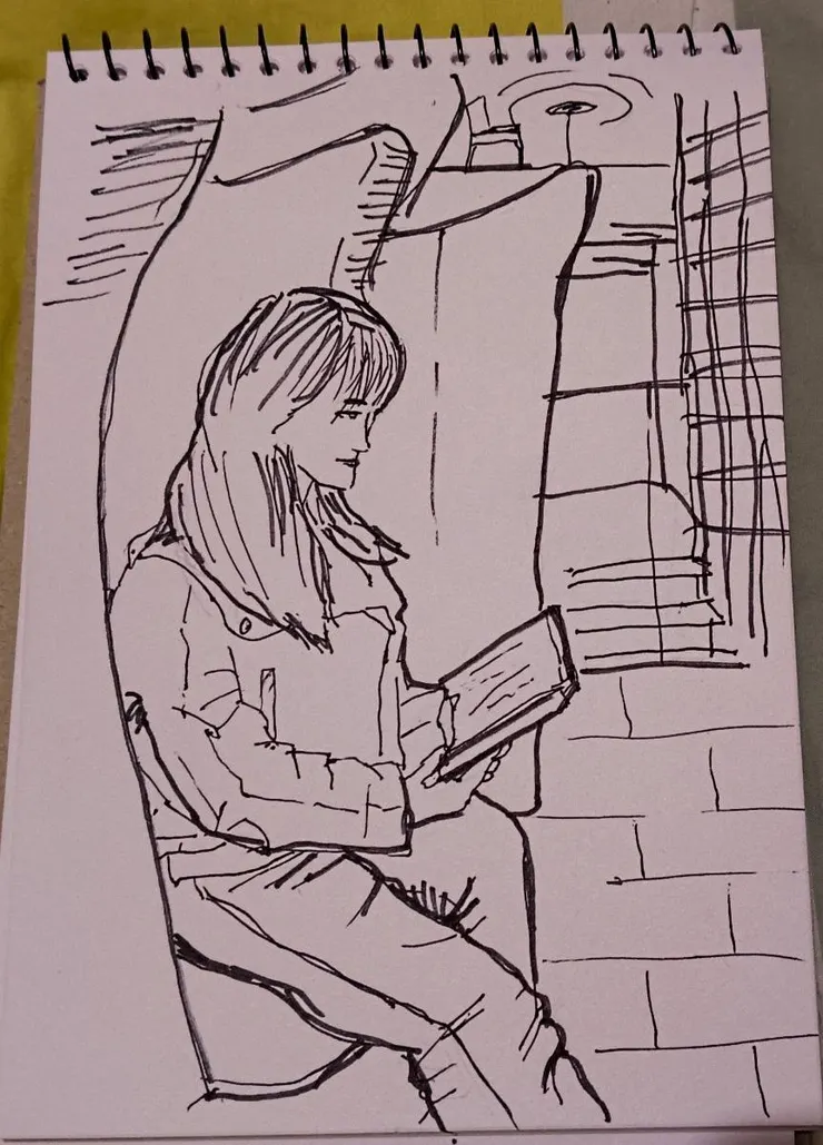 雄獅牌、粗黑簽字筆描邊