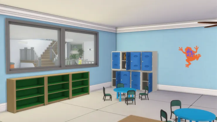 現在的學校都有儲物櫃供學生使用。我以前的學校才沒有！