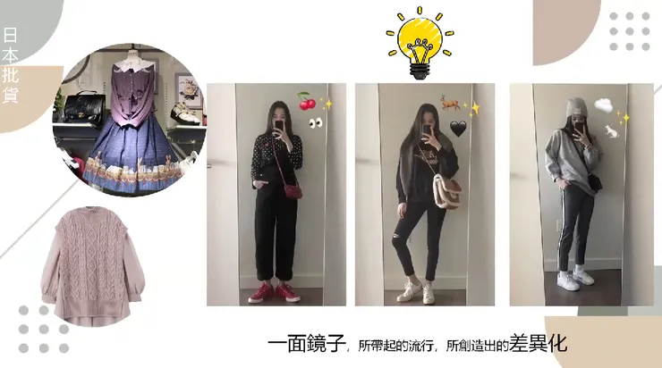 Eva 因為對鏡自拍，意外做出與其他人不同的特色。（圖片來源：Eva 簡報）