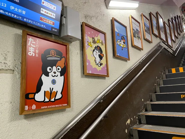 行程太趕沒空去看貓站長，只能在和歌山站看看圖片