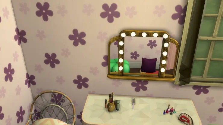 我本來這裏打算放書桌,但還是打扮比較重要!