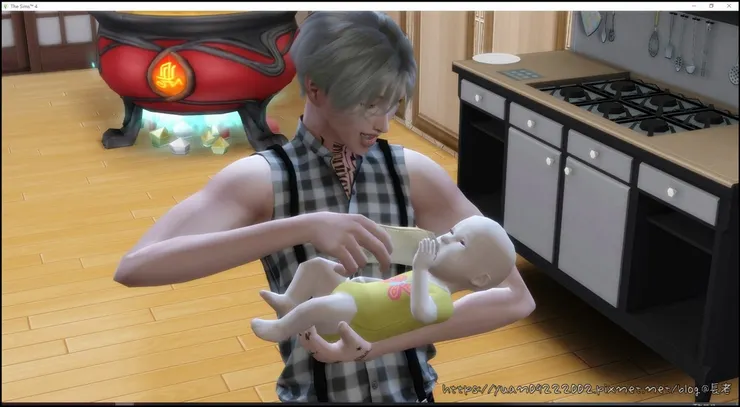 榴：喝吧，喝完奶妳就可以長大了。