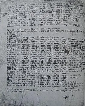 《Ye Art Magical》的 Ye Booke 頁面上的打字稿