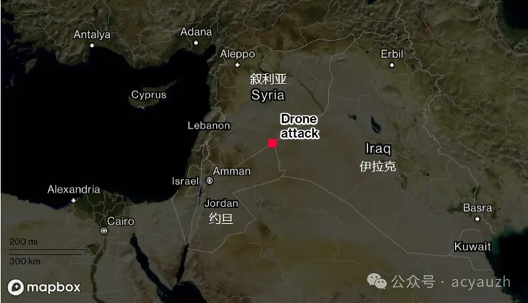 無人機襲擊位置
