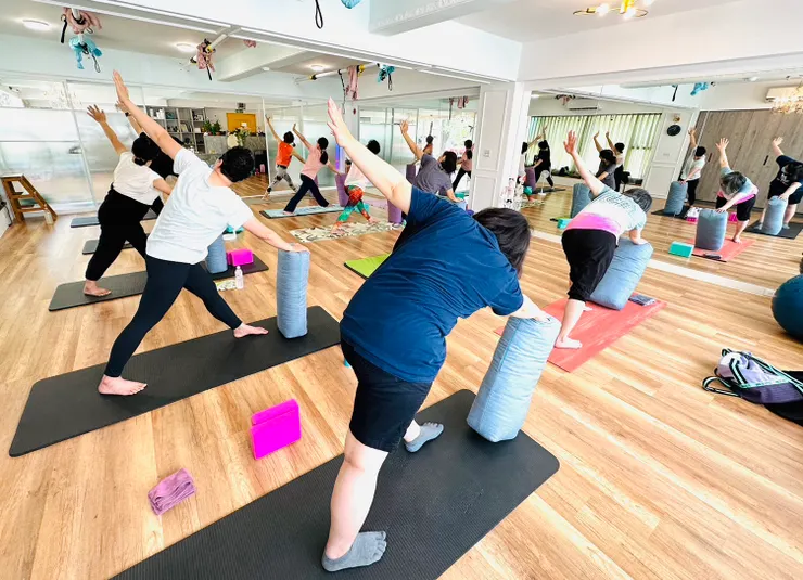 處在美好心流的瑜伽