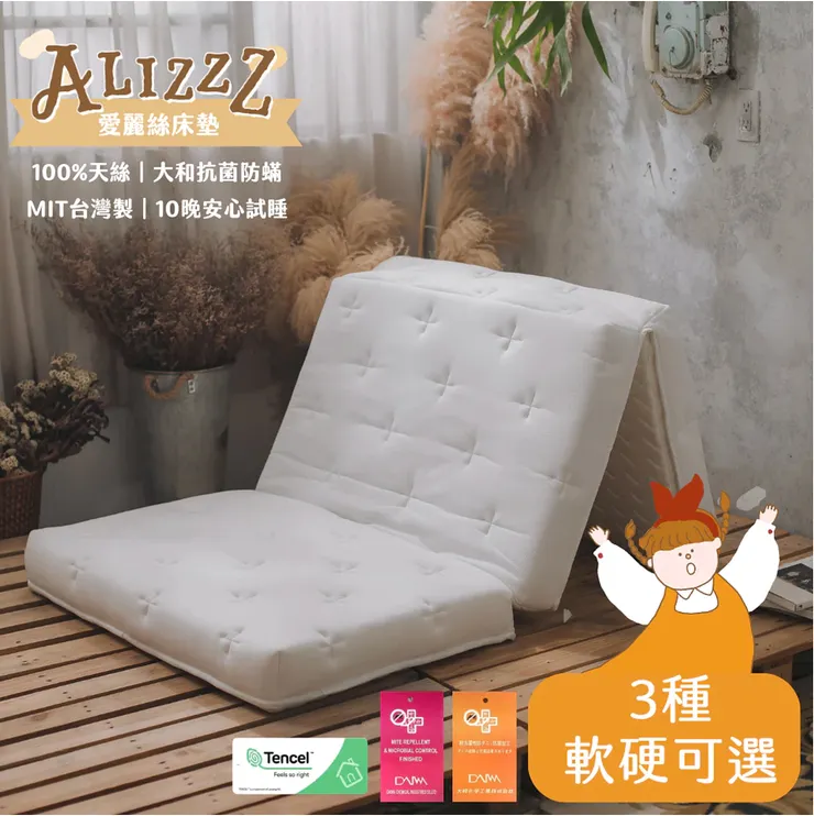 棉床本舖 AlizzZ三折輕巧床墊