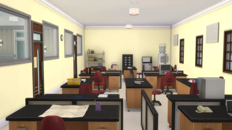 可以的話，每組桌子都有隔板間隔著，雖然隔板很矮。