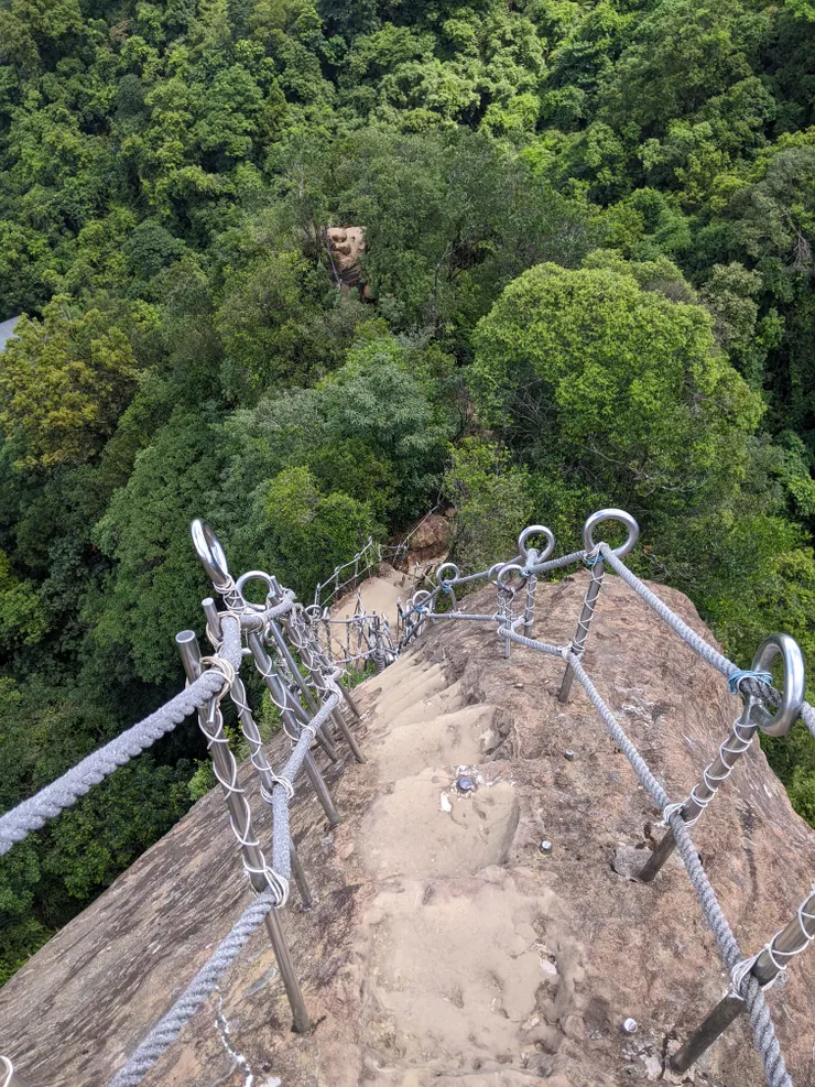 倒著下還是蠻害怕的