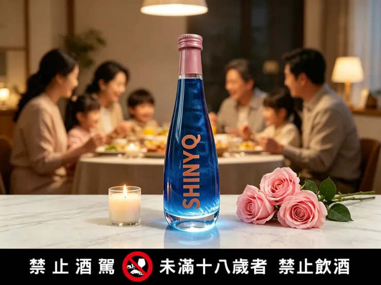 母親節家庭聚餐場景搭配星漩酒營造儀式感與節慶氛圍的送禮概念