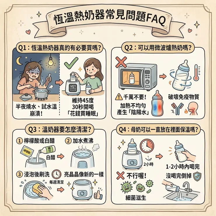 恆溫熱奶器常見問題FAQ