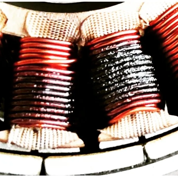 馬達內部漆包線圈燒毀