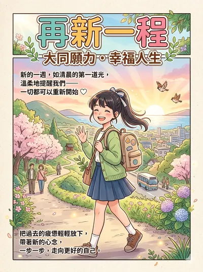 🌿 再新一程，大同願力・幸福人生 🌿