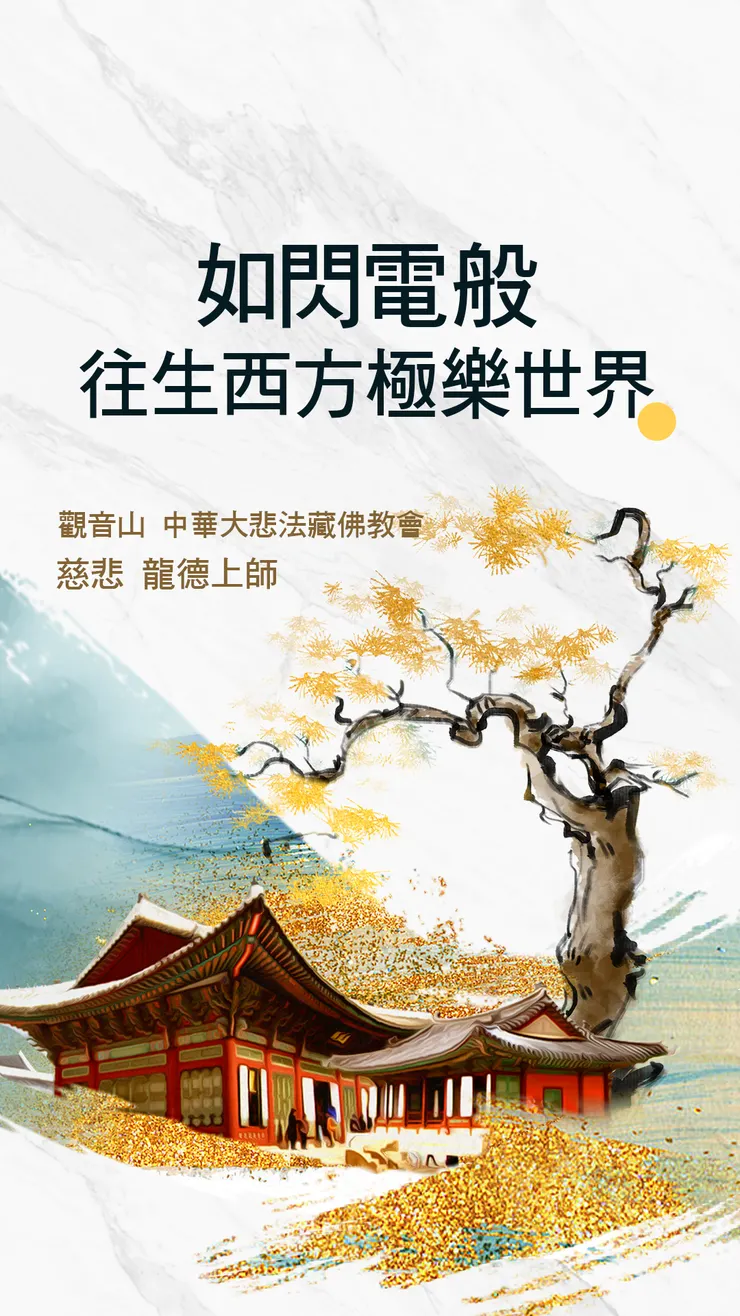 慈悲 龍德上師開示：如閃電般往生西方極樂世界