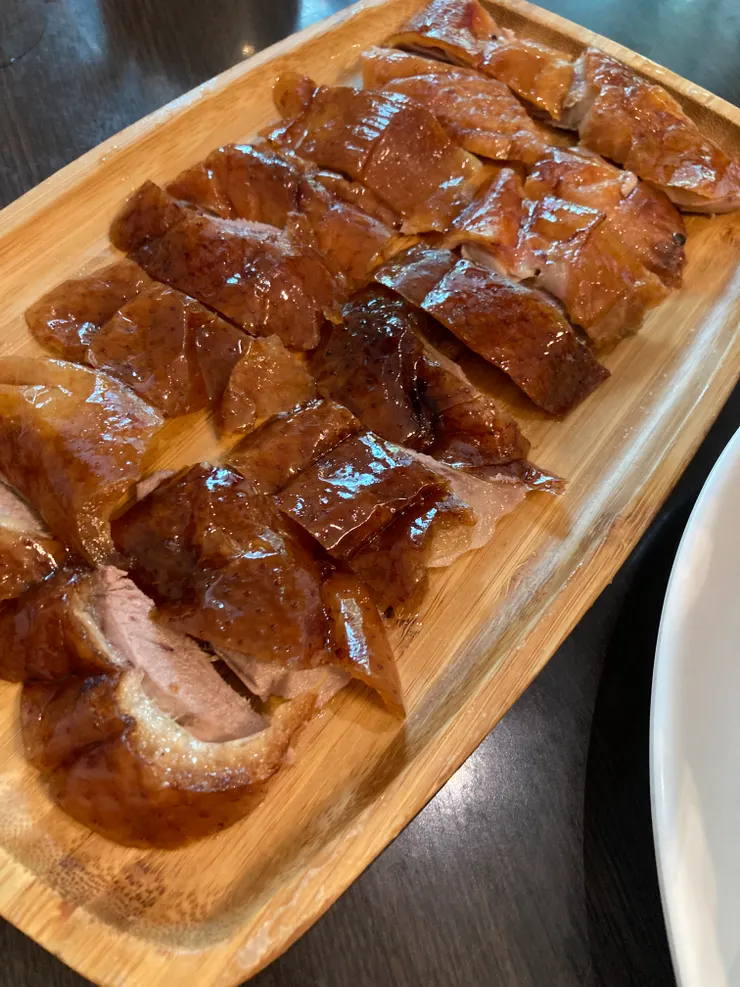 超喜歡這道多汁油亮亮的烤鴨！