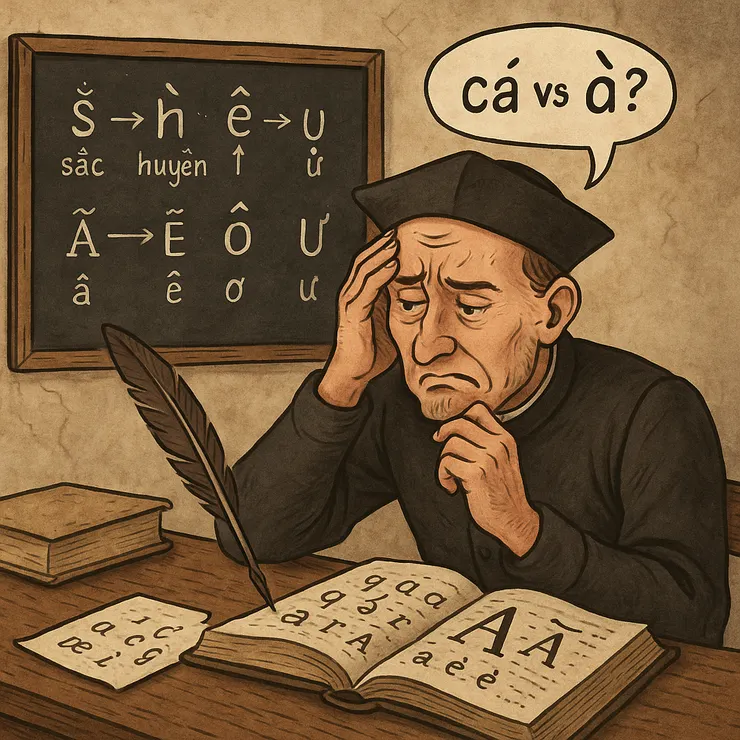 現代越南語的創造是出自葡萄牙、義大利、法國等各國歐洲傳教士之手