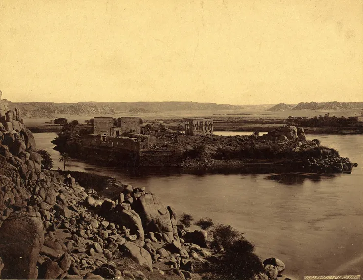 1856年菲萊神廟(在菲萊島上）。引自wikipedia