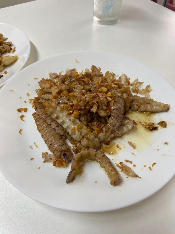 蒜炒皮皮蝦(450銖)