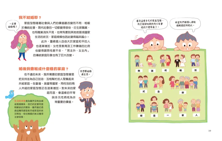 家庭的各種組合｜《社會發生什麼事？家庭：如果能選擇一起生活的人》｜小角落文化出版