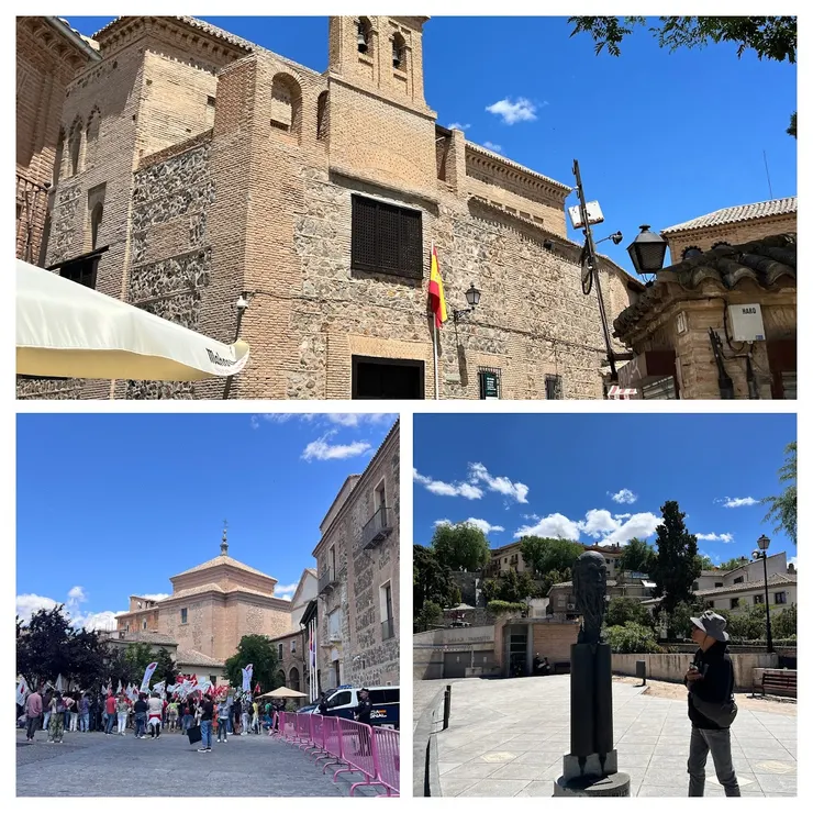 聖母升天猶太會館和創始人雕像，目前改為塞法迪猶太人博物館。