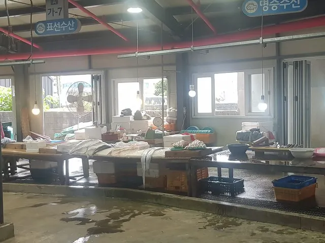 古城五日市場的鮮魚攤