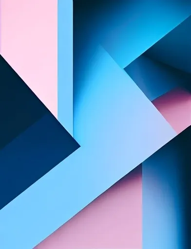 Blue and pink interlace