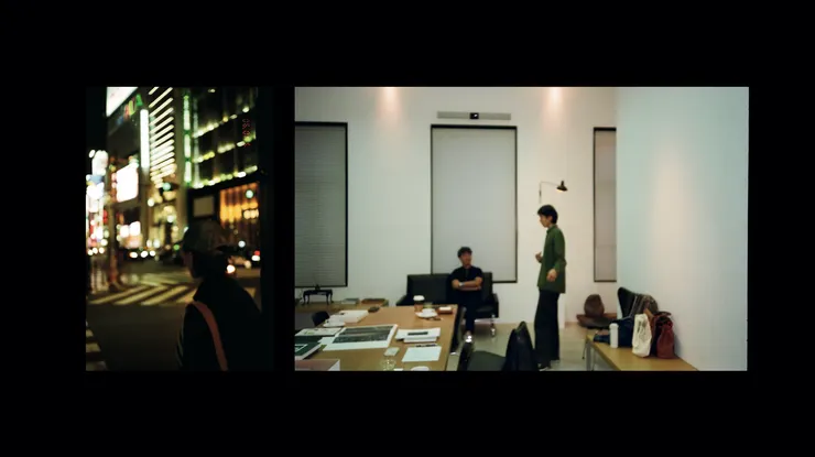 釀電影 vol.18《坂本龍一紀念特輯》幕後紀錄，瀧本幹也（左）翻譯紹平（右）。／黃曦 提供