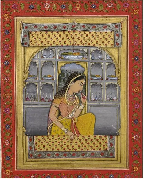 1765年 Princess Padmini 細密畫,存於法國國家圖書館