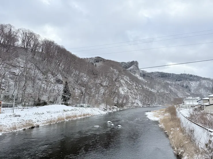 二戶市的河流。