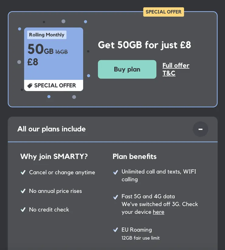 Smarty月租費方案價格與流量(2025)