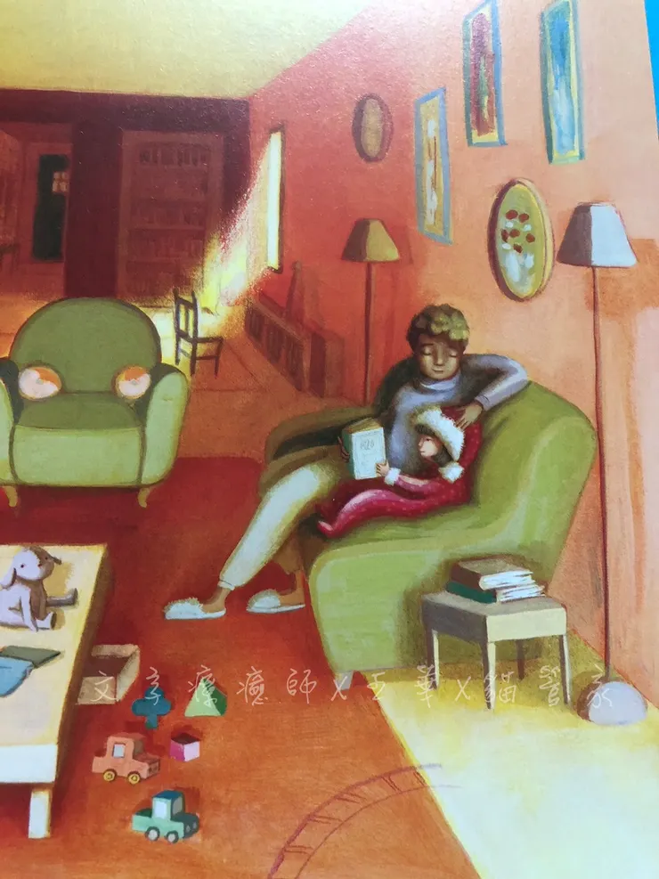 兩位男子把家打理得那麼好，陪伴孩子共讀說故事，給予精神上的餵食。 所謂的「家」的臻至表現不就是如此了嗎？