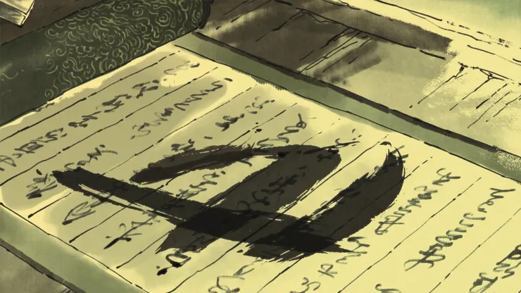 遊戲截圖：第六回片尾動畫，悟空入陰司，塗改生死簿