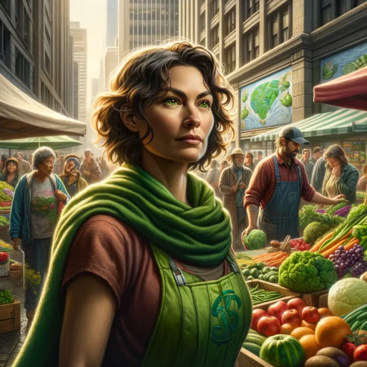 Her days were spent traversing from farms to markets.