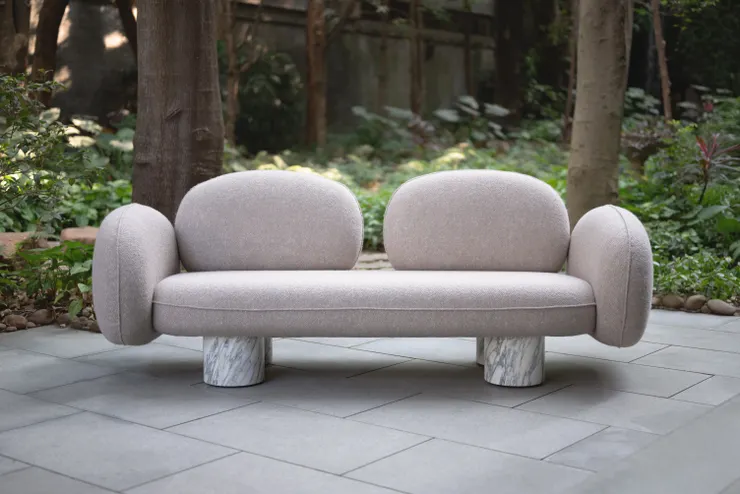 Stoneflow Sofa by Lorène Faure and Kenny Kinugasa-Tsui 