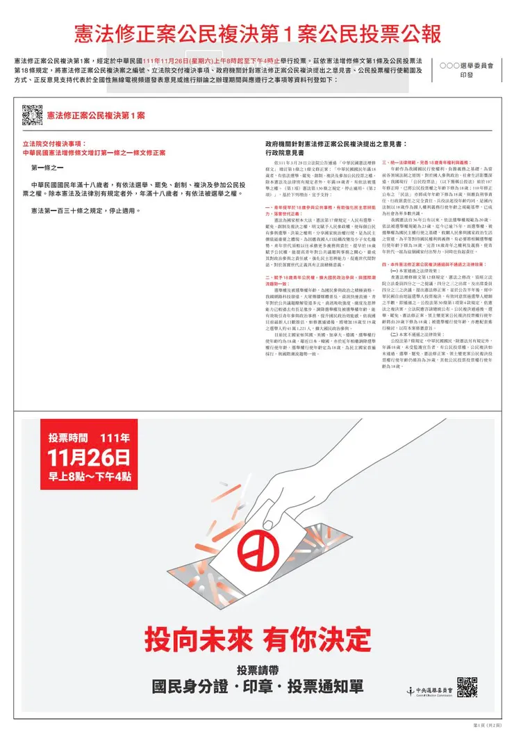 支持調降選舉權但不支持調降被選舉權