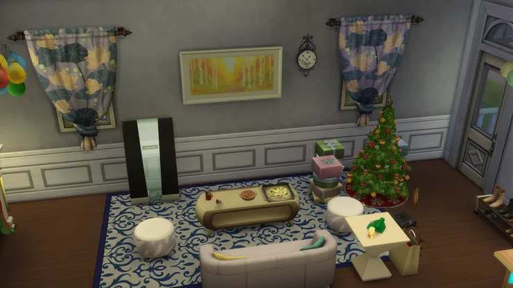 平時一家人可以悠閒地坐在一起看電視,現在用來招呼賓客也不失禮。