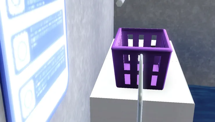 員工辦公室外面有兩台洗衣和乾衣機。